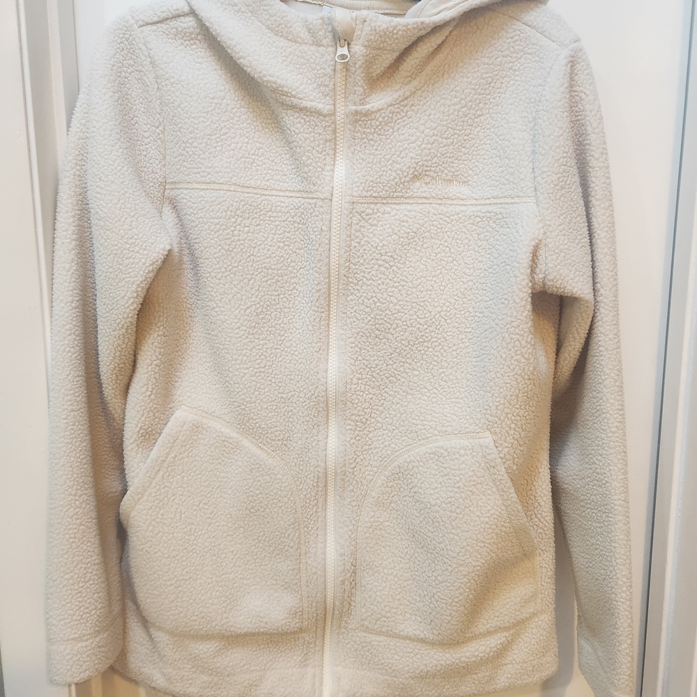 Columbia Cream Off-White Crewneck Sweatshirt
